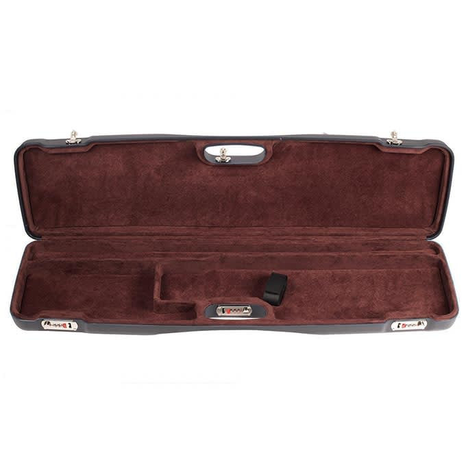 Negrini One Gun OU SXS Shotgun Hard Case ABS Black Brown interior 1602LR/4998 in Black With Brown Interior - Negrini