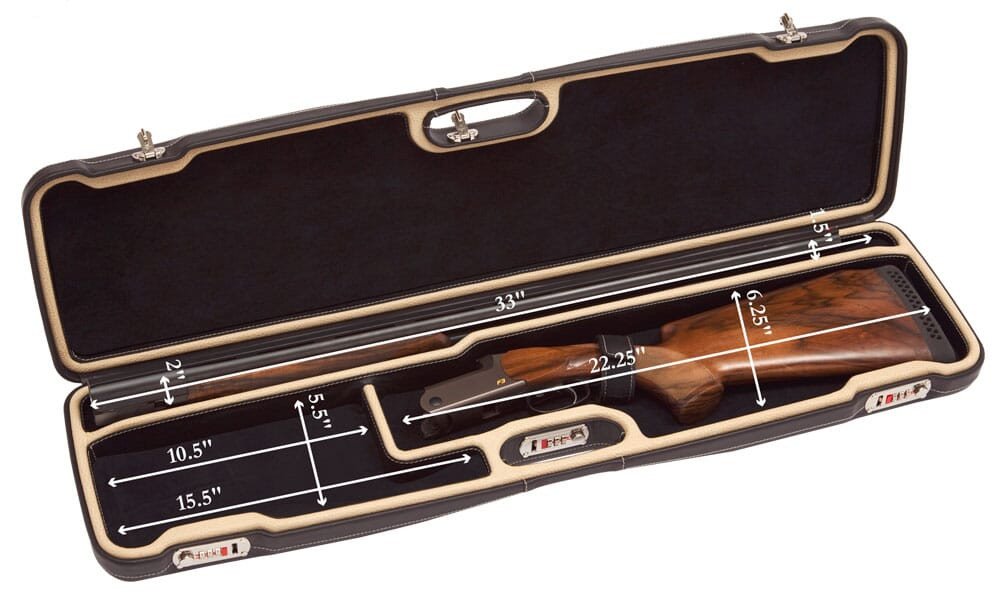 Negrini One Shotgun 32.75" Black Leather & Creme/Black 1602PPL/4709 - Negrini