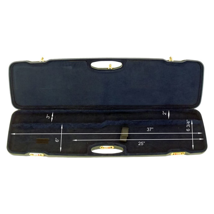 Negrini One Gun 36" Case ABS Blaser Green/Blue 1607LR-UNI/5043 in Blaser Green Exterior; Blue Interior - Negrini