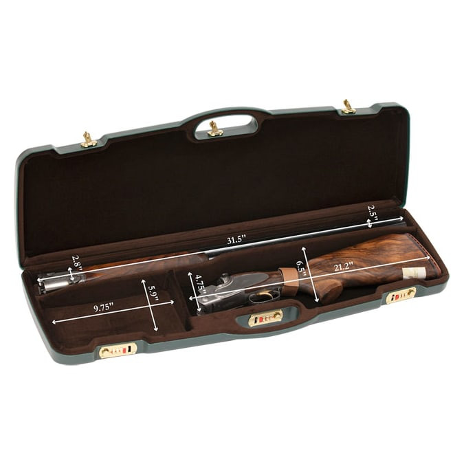 Negrini One Shotgun 31.5" Green/Brown 1651L/4725 in Green Exterior; Brown Interior - Negrini