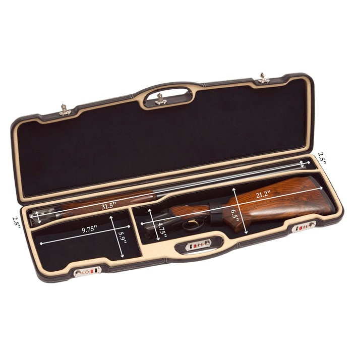 Negrini One Shotgun 31.5" Black Leather & Creme/Black 1651PPL/4730 - Negrini