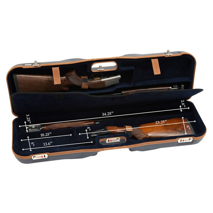 Negrini Deep Two Gun 34-5/8" Case Blue/Blue/Tan Trim 1646LX-2F/4758 - Negrini