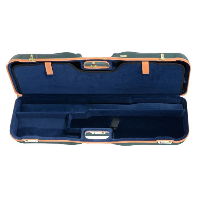Negrini Deep Two Gun 35.4" Green/Blue/Leather Trim 1646LX-2f/5046 in Dark Green Exterior; Blue Interior - Negrini