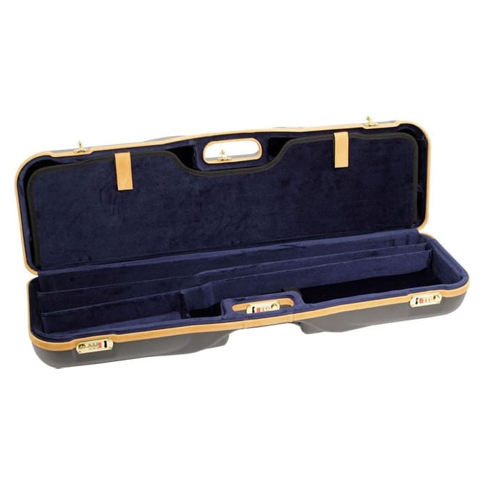Negrini Deep 2 Gun 3 Barrel 34-5/8" Case Black/Blue 1646LX-3CC/4766 in Black Exterior; Blue Interior - Negrini