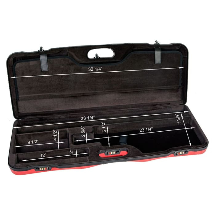 Negrini One Gun Two Bbl 33.5" Case Red/Black/Black Trim 1652LX-TS/5013 in Red Exterior; Black Interior - Negrini
