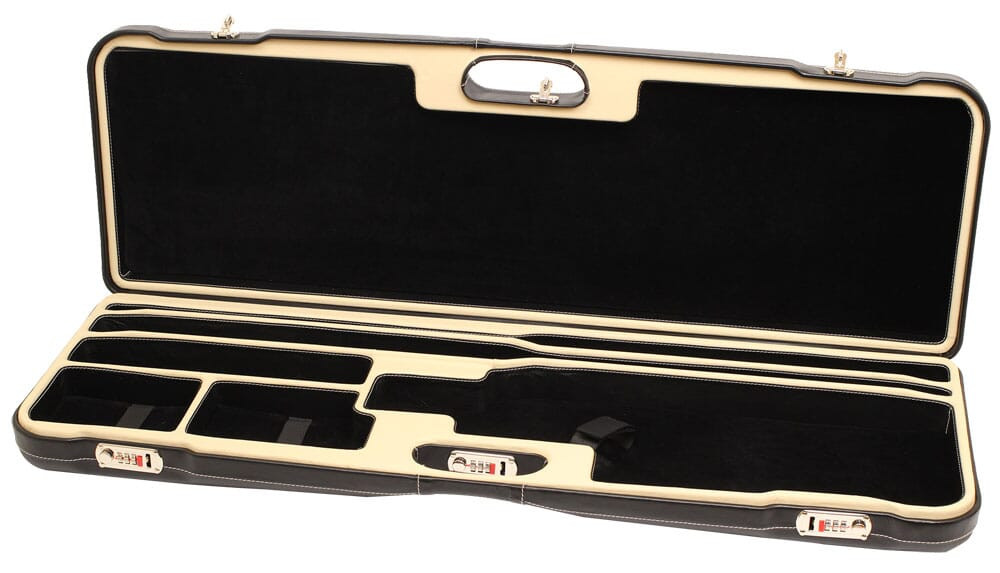 Negrini One Shotgun Two Bbl 36.5" Black Leather & Creme/Black 1653PPL in Black Leather Exterior; Creme/black Interior - Negrini