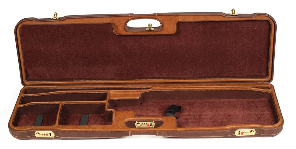 Negrini One Gun High Rib Trap and Sporting Barrel Vertical with Forend Off Brown Leather Variation 1657PPL/5193 - Negrini