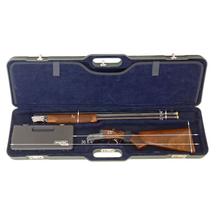 Negrini Two Gun 36" Case ABS Blaser Green/Blue 1677LR-UNI/5045 - Negrini