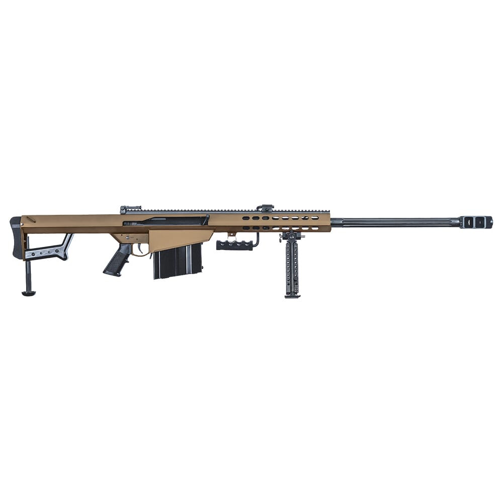 Barrett 82A1 50 BMG Coyote Brown 29" Fluted Bbl Rifle w/ 10Rd Magazine and Pelican Case 18858 - Barrett Firearms