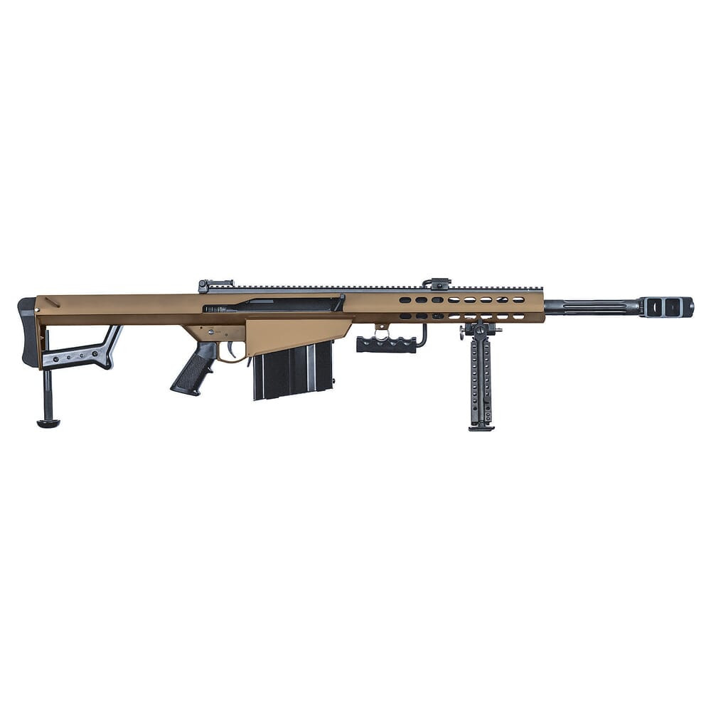 Barrett 82A1 50 BMG Coyote Brown 20" Fluted Bbl Rifle w/ 10Rd Magazine and Pelican Case 18860 - Barrett
