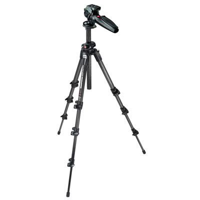 Manfrotto 190CXPRO4-327RC2 Carbon Fiber Tripod Kit - Manfrotto