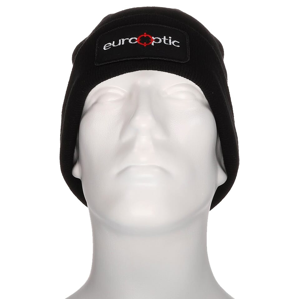 EuroOptic Black Logo Fleece Lined Logo Beanie 190207-4 - Eurooptic
