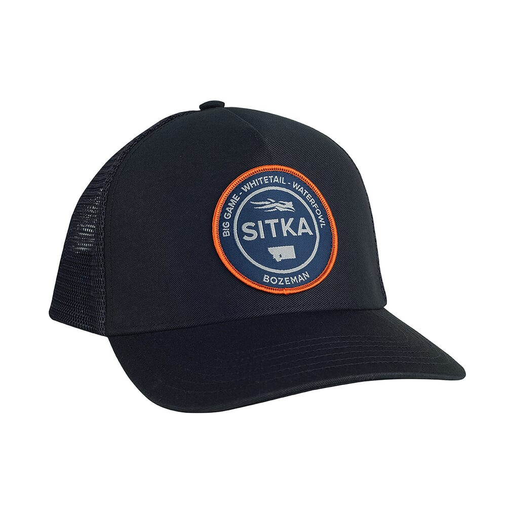 Sitka Gear Black Seal Five Panel Patch Trucker Hat 20082-BK-OSFA - Sitka Gear