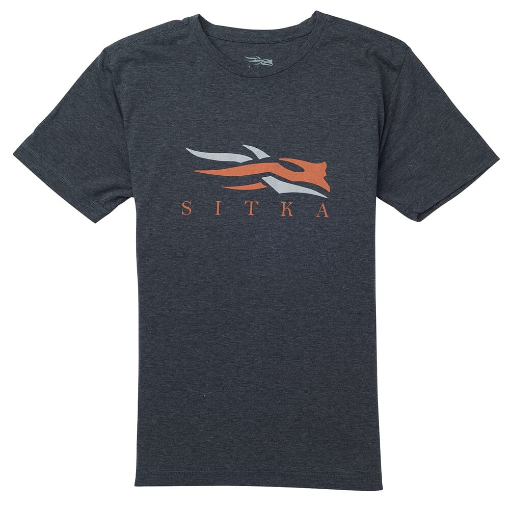 Sitka Gear Sitka Logo T-Shirt SS Heather Black X Large 20092-HB-XL Top - Sitka Gear