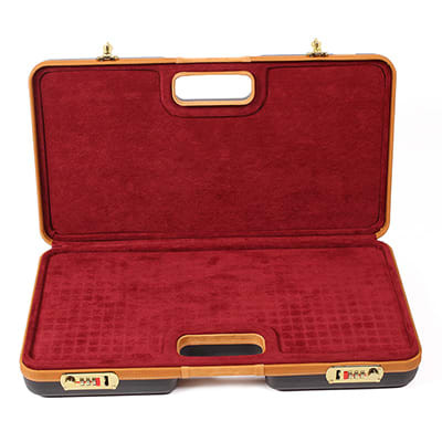 Negrini ABS 2 Gun Case w/ Accessories 2027LX/4843 in Black Exterior - Negrini