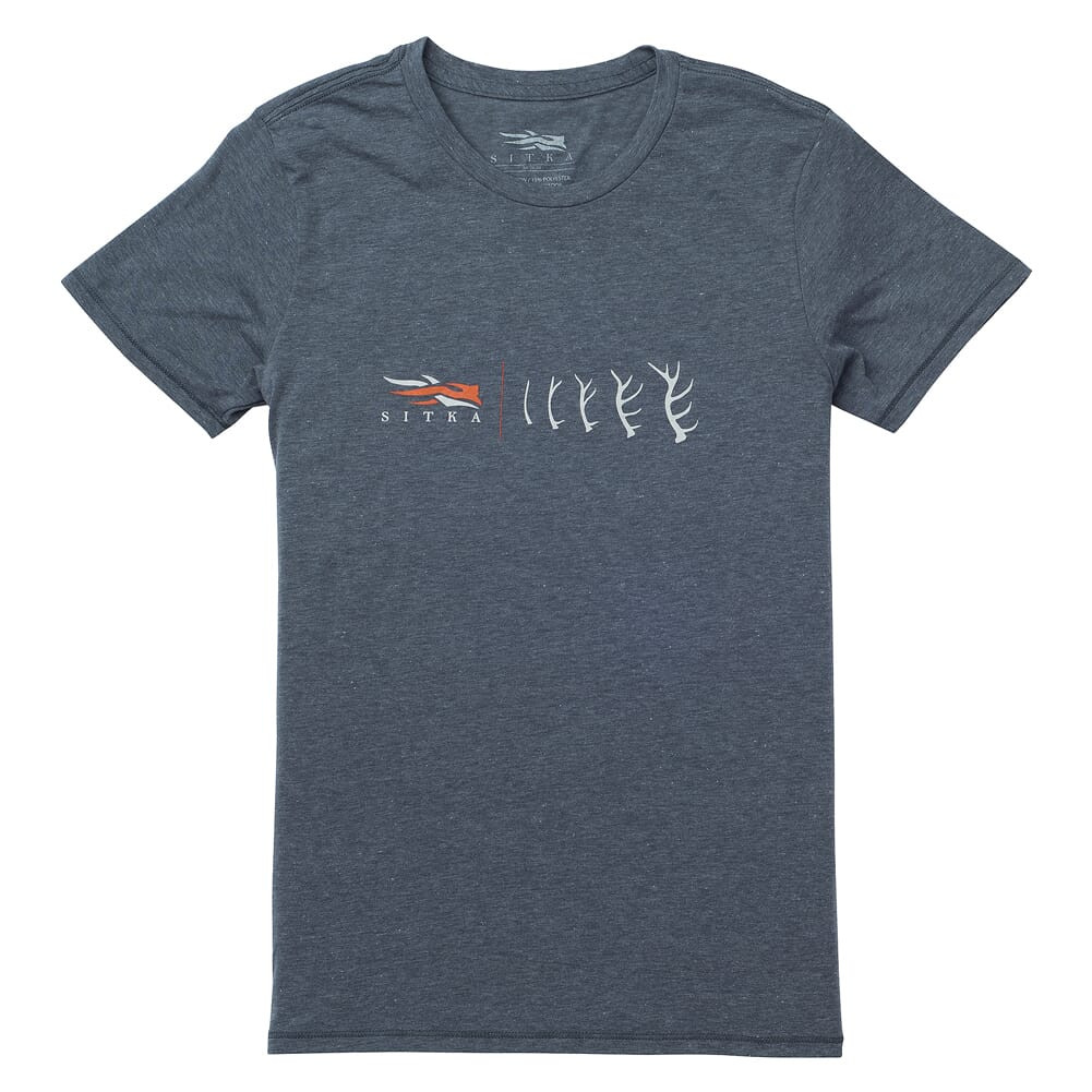Sitka Gear Sitka Womens Antler Evolution Elk T-Shirt SS Storm Heather X Large 20107-ZZ-XL Top - Sitka Gear