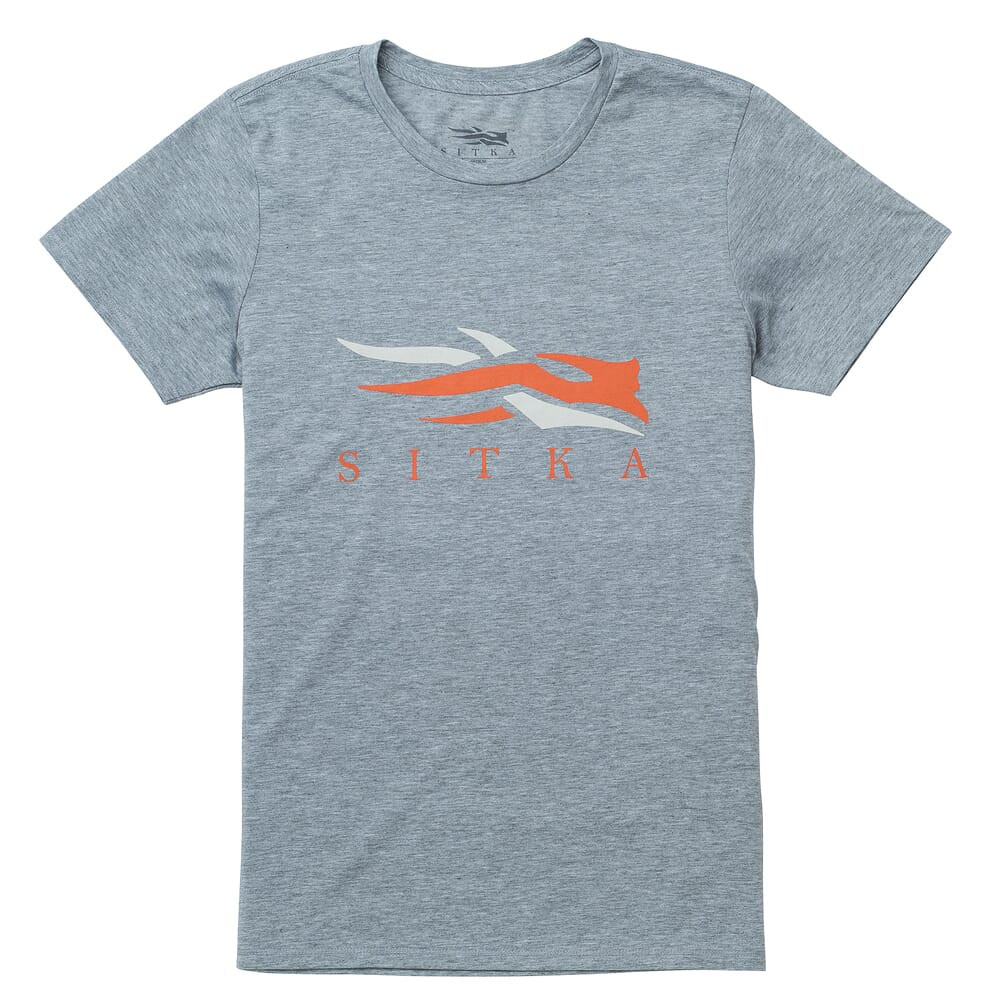 Sitka Gear Sitka Youth Logo T-Shirt SS Heather Grey Youth Medium 20114-HG-YM Top - Sitka Gear