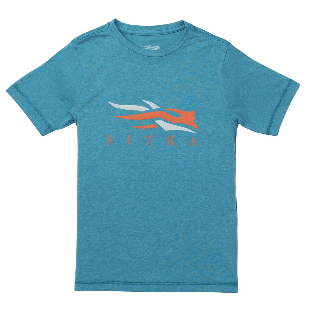 Sitka Gear Sitka Youth Logo T-Shirt SS Pond Youth Small 20114-PO-YS Top - Sitka Gear