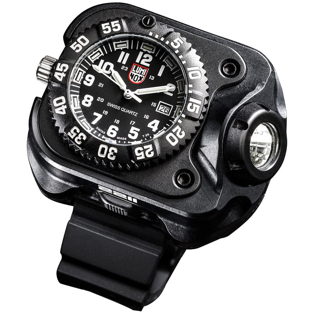 SureFire 2211 Luminox Rechargable Variable-Output LED WristLight & Watch 2211-B-BK-LMX - SureFire
