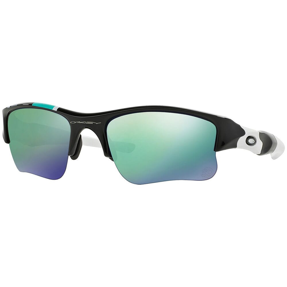 Oakley Flak Jacket XLJ Polished Black w/Jade Iridium Lenses 26-265 - Oakley