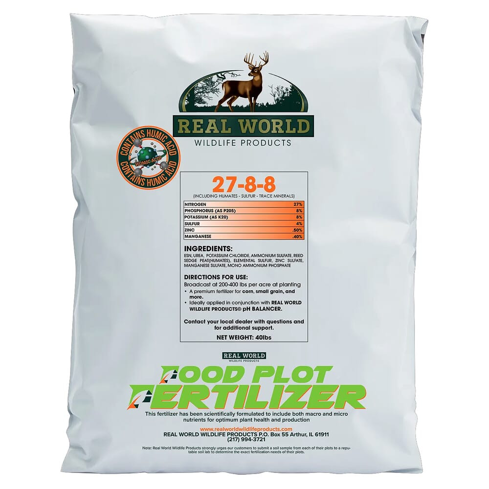 Real World Wildlife Products 27-8-8 Fertilizer 40lb Bag 27-8-8-FERTILIZER-40LB - Real World Wildlife Products