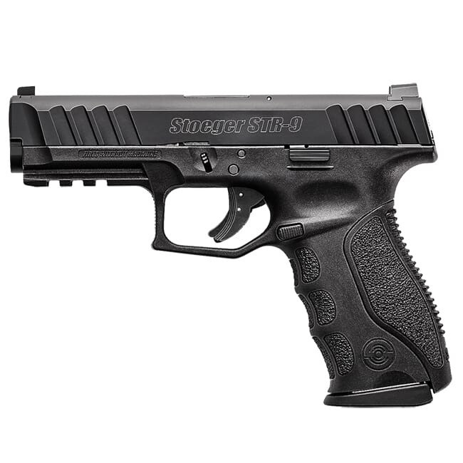 Stoeger STR-9 9mm Black Pistol w/ (3) 10Rd Mags & 3 Backstraps 31725 - Stoeger