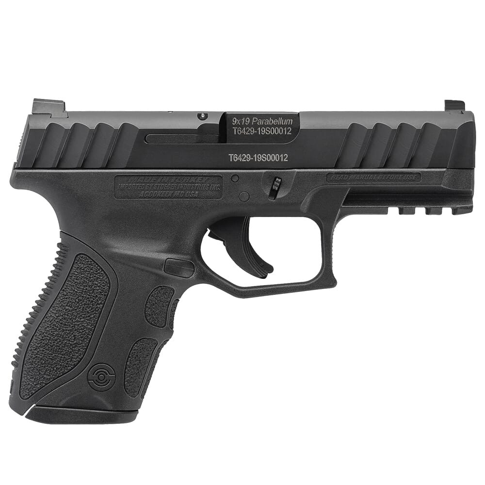 Stoeger STR-9C Compact 9mm Black Pistol w/ (3) 10Rd Mags, 3 Backstraps, & Tritium Sights 31735 - Stoeger