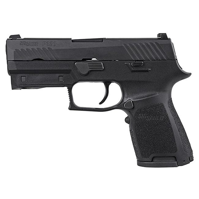 Sig Sauer P320 9mm 3.9" Nitron Compact Black Striker Fired Contrast Sights Mod Poly Grip (2) 15rd Magazines LIMA320 Red Handgun 320C-9-B-LIMA-R - Sig Sauer