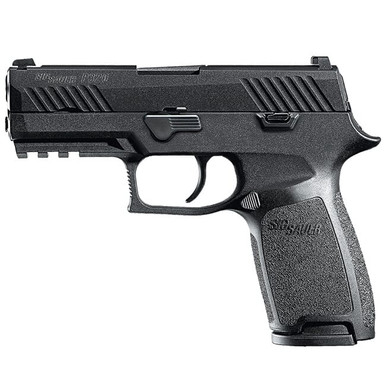 Sig Sauer P320 Compact 9MM Black Nitron Finish SigLite Sights Pistol, (2) 15rd Magazine 320C-9-BSS - Sig Sauer