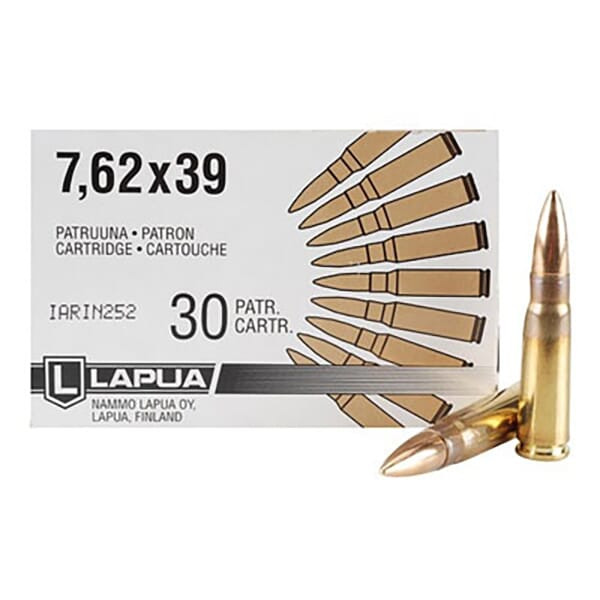 Lapua 7.62x39 123gr FMJ Ammo LU4317235 - Lapua