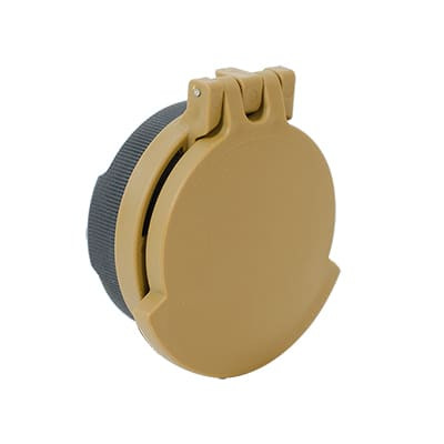 Tenebraex Tactical Tough Flip Cover w/Adapter Ring Ocular Ral 8000 to Fit S&B 1-8x24 PM II Short Dot Single Tab Cover 40FC0T-SB24EC-FCR - Tenebraex