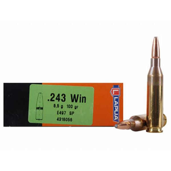 Lapua 243 Winchester 100gr Soft Point Box of 20 4316056 - Lapua