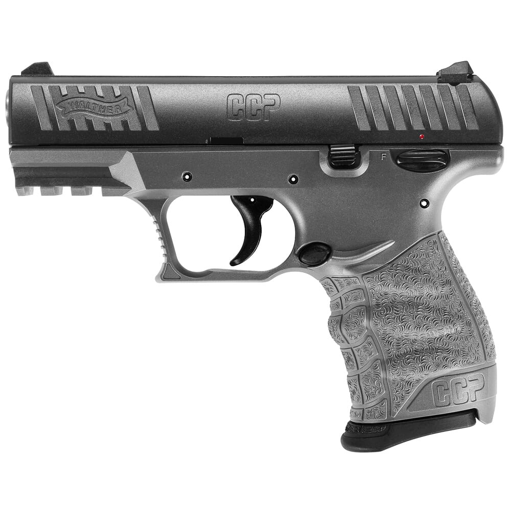 Walther Arms CCP M2 9mm 3.54" Bbl Tungsten Gray Pistol w/(2) 8rd Mags 5080505 - Walther Arms