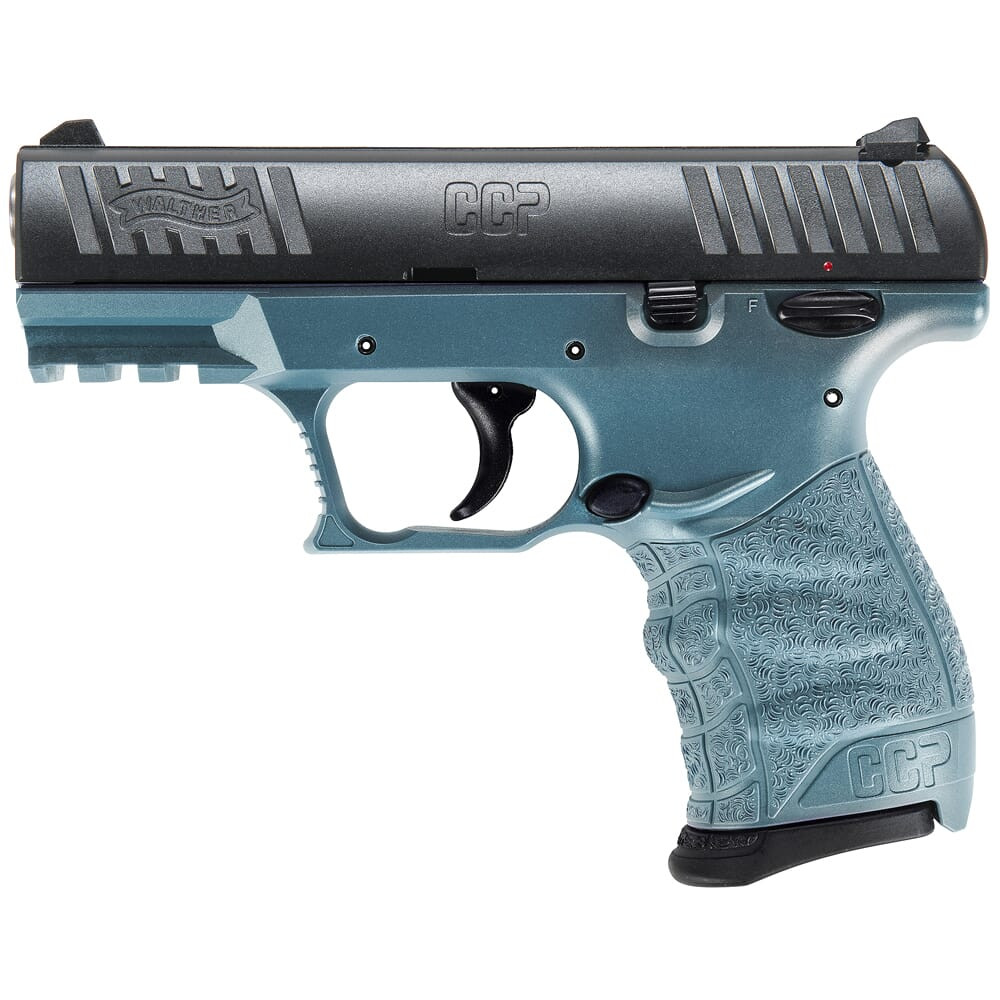Walther Arms CCP M2 9mm 3.54" Bbl Blue Titanium Pistol w/(2) 8rd Mags 5080514 - Walther Arms