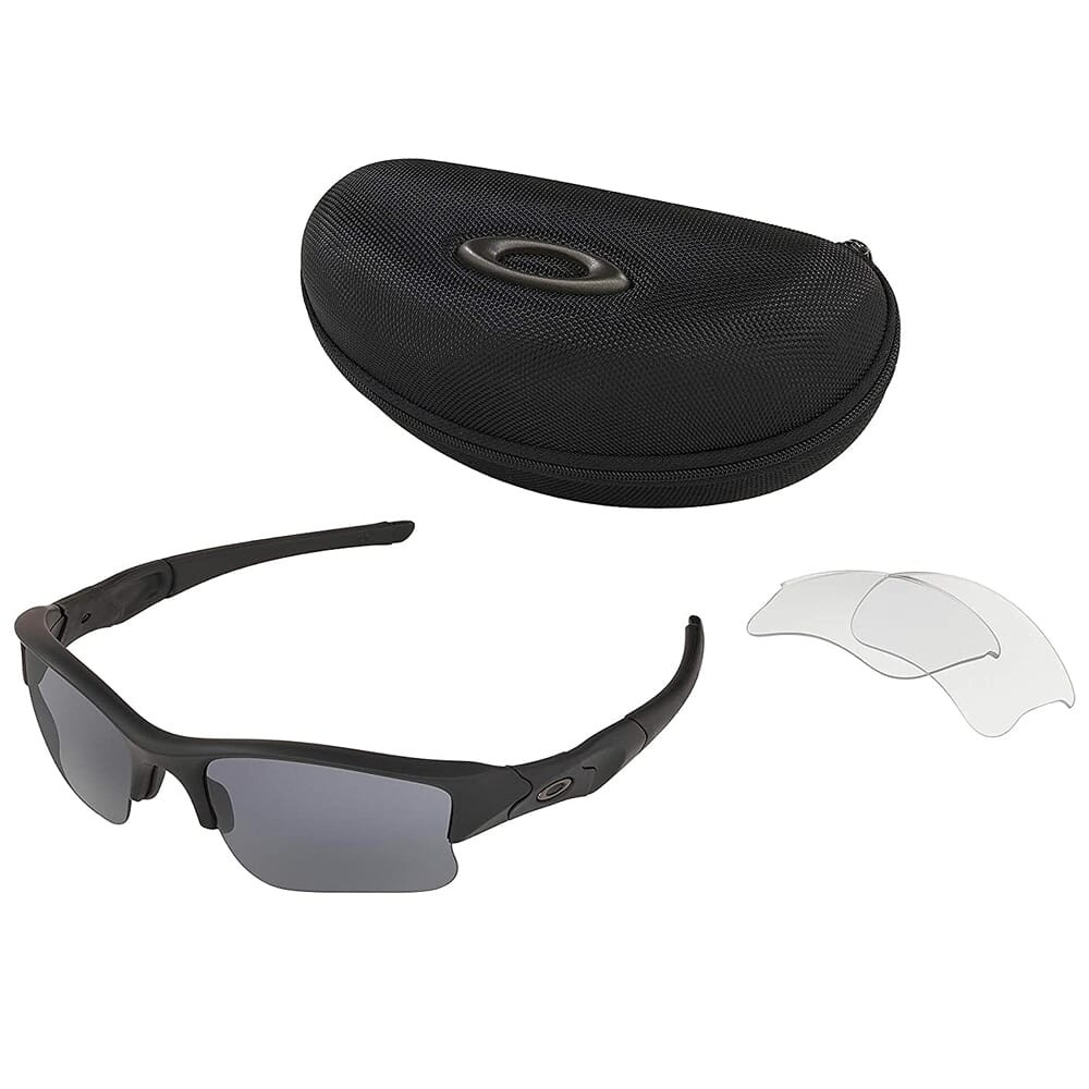 Oakley SI Flak Jacket XLJ Arry Clear w/Grey Lenses 53-065 - Oakley