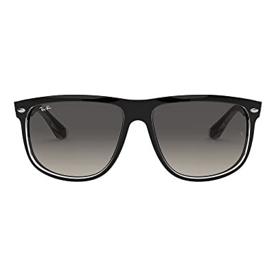 Ray-Ban Boyfriend Black on Transparent Light Grey Gradient Dark Grey 0RB4147-60397160 in Gray - Ray-Ban
