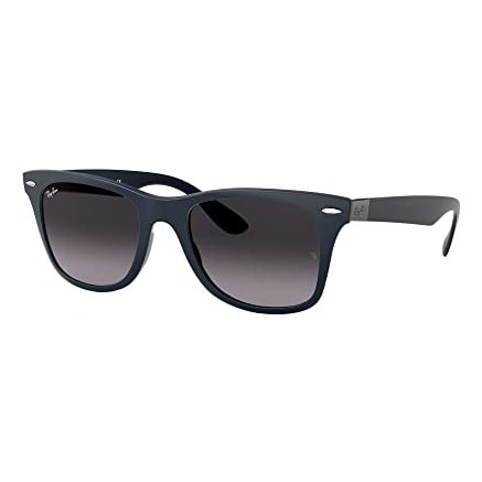 Ray-Ban Wayfarer Glasses Liteforce Matte Blue Light Grey Gradient Dark Grey 0RB4195-63318G52 - Ray-Ban