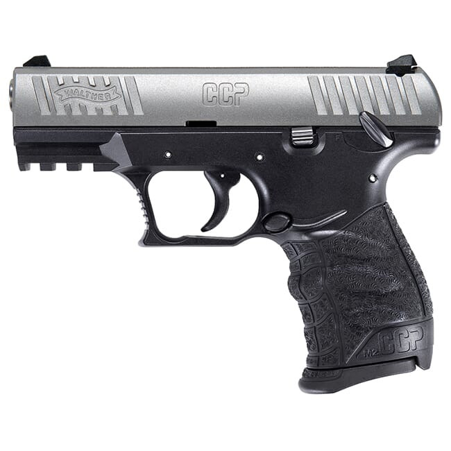 Walther Arms Walther CCP M2 9MM 3.54 Stainless, 8 Round Pistol w/ 2 Mags 5080501 - Walther Arms