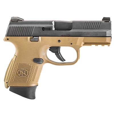 FN America FNS-9C NMS FDE/BLK 9mm (2) 10rd 66-100355 - FN America