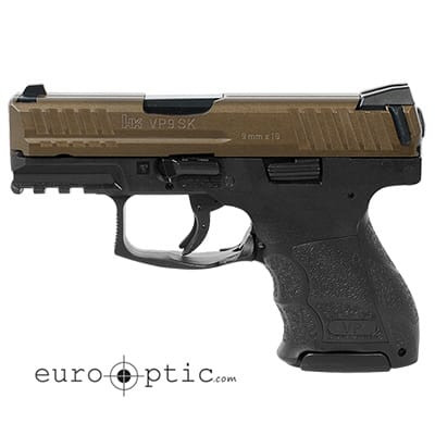Heckler & Koch HK VP9SK Subcompact 9mm Midnight Bronze Handgun (2) 10rd Magazines 81000145 - Heckler & Koch