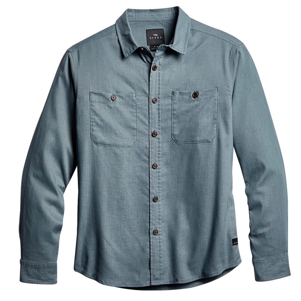 Sitka Gear Ambary LS Lt Wt Shirt Woven Thunder Large 600068-TH-L - Sitka Gear