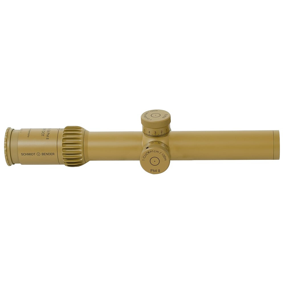 Schmidt Bender 1.5-8x26 PM II ShortDot FD P3 1cm ccw ST / ST RAL8000 Riflescope 639-945-887-G2-E4 - Schmidt and Bender
