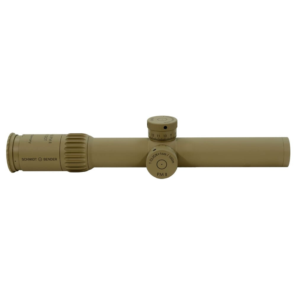 Schmidt Bender 1.5-8x26 PM II ShortDot FD CQB 1cm ccw ST / ST Pantone 7504M Riflescope 639-946-907-G2-E4 - Schmidt Bender
