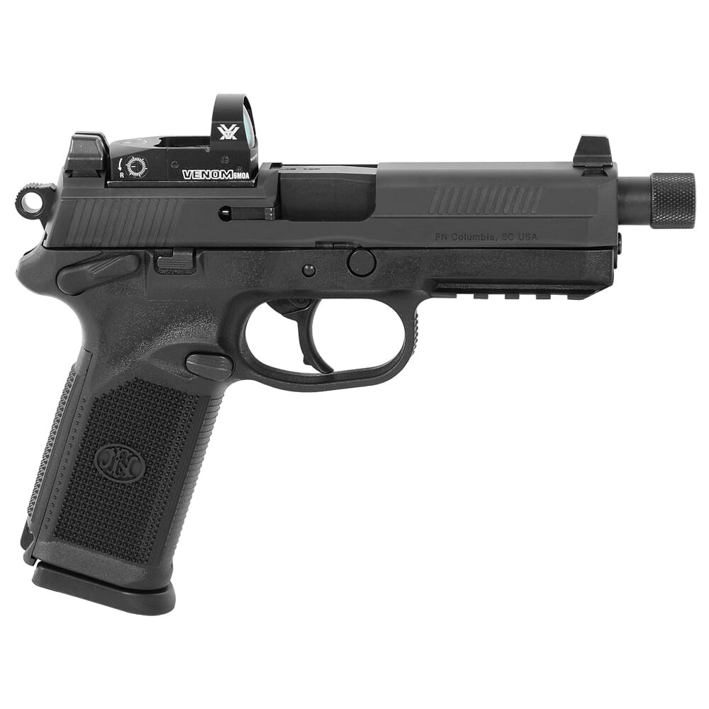 FN America FN FNX-45 Tactical .45 ACP BLK/BLK NS Pistol with 2X10 Vortex Venom Red Dot 66-100658 - FN America
