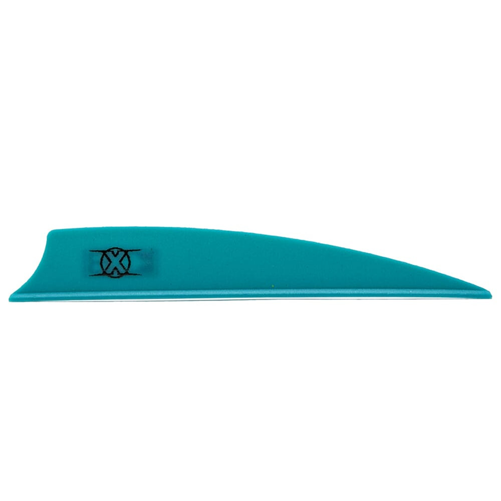 Bohning Archery Bohning X Vane 3.5" Shield Cut Teal 100pk 10772TL35S - Bohning Archery