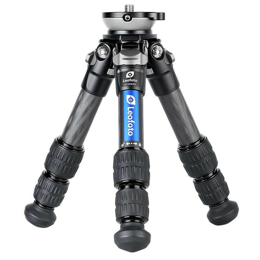 Leofoto Table/Ground Mini Carbon Tripod w/Leveling Base LS-223CEX - Leofoto