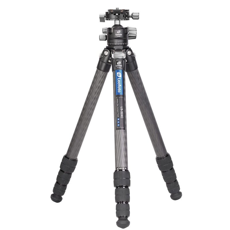 Leofoto LS Ranger Series LS-324CL Extra Long Professional Light Weight Carbon Fiber Tripod Kit LS-324CL-LH-40-EXTRA-LONG - Leofoto