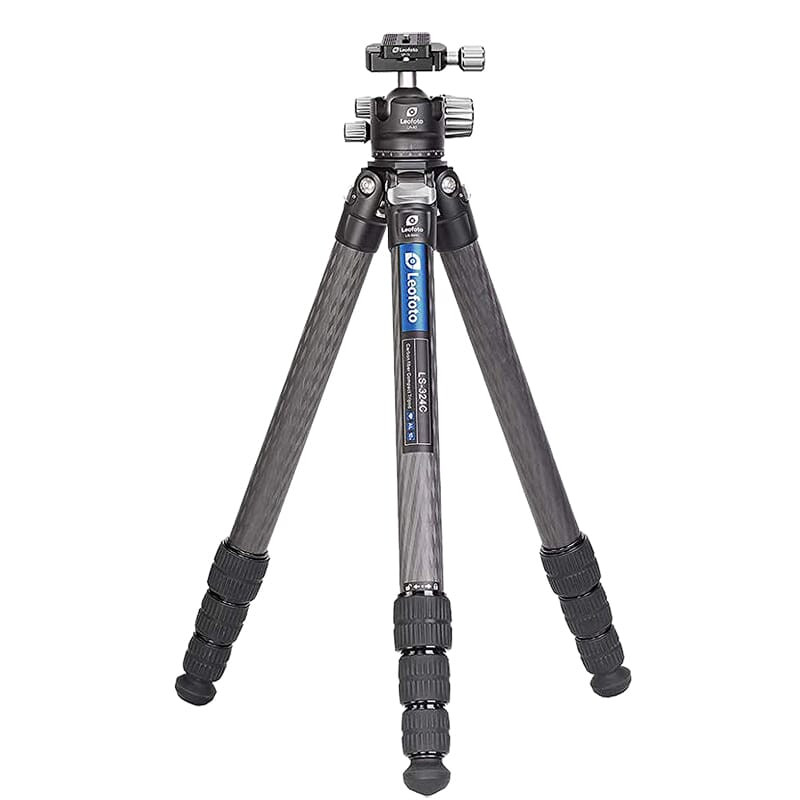 Leofoto LS Ranger Series LS-364C Professional Light Weight Carbon Fiber Tripod Kit w/Screw Knob Arca Clamp LS-364C-LH-40-SCREW-KNOB-ARCA-CLAMP - Leofoto