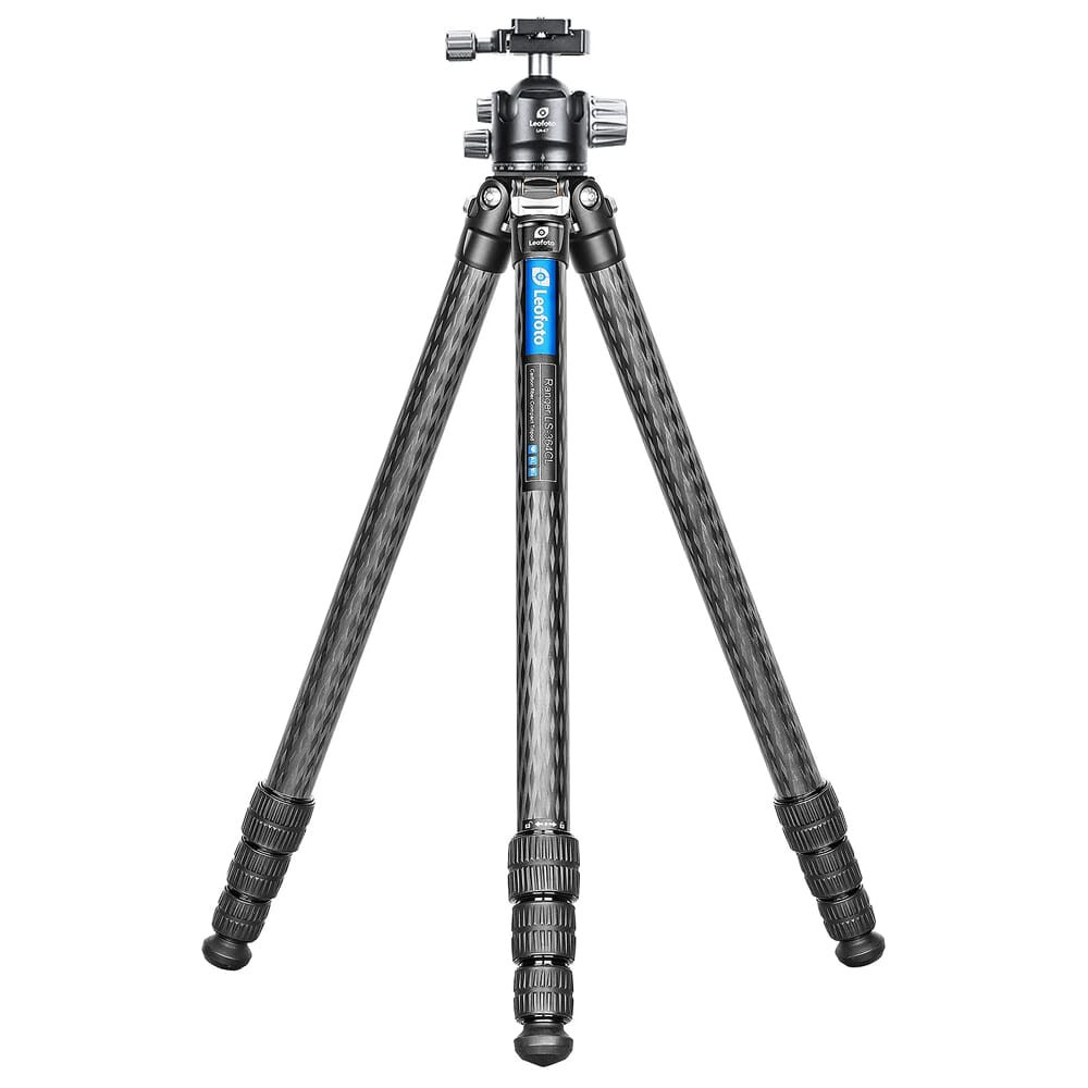 Leofoto LS Ranger Series LS-364CL Extra Long Professional Light Weight Carbon Fiber Tripod Kit LS-364CL-LH-47-EXTRA-LONG - Leofoto