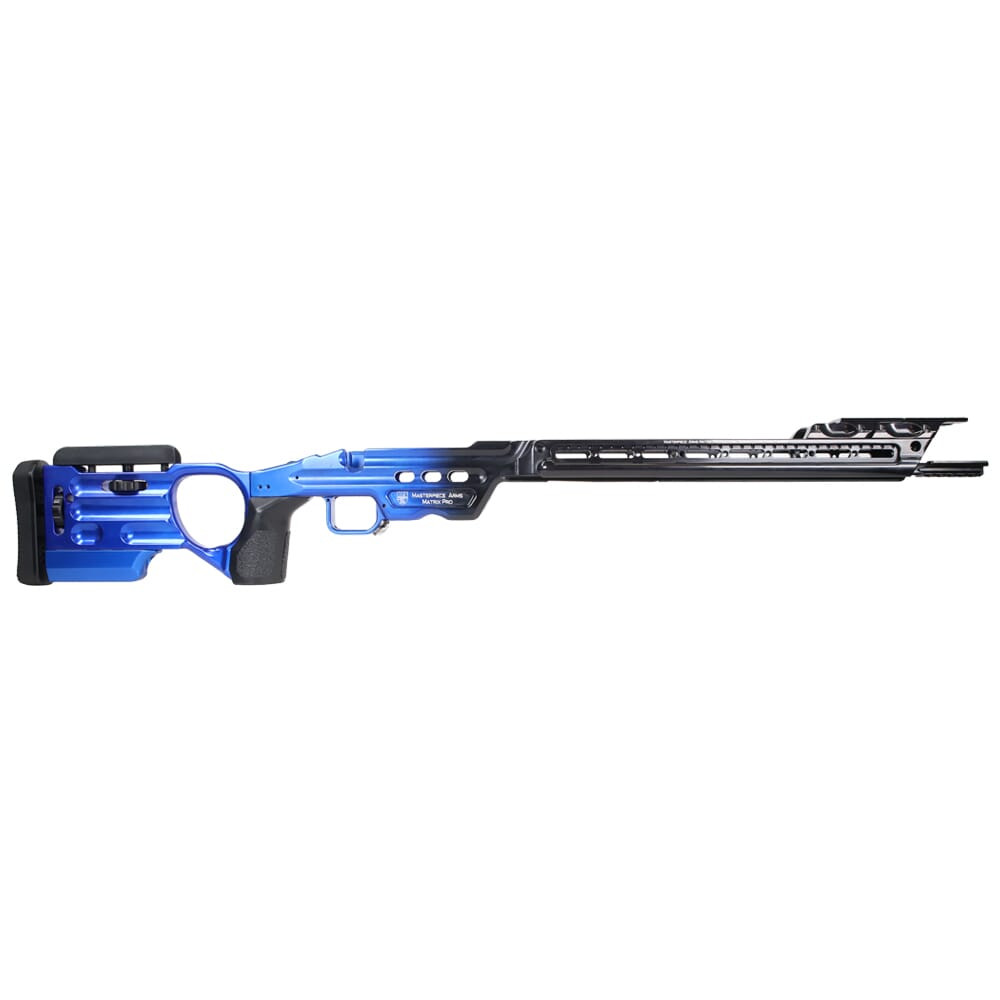 Masterpiece Arms Remington SA RH PC Blue Fade Matrix Pro Chassis MATRIXPROCHASSISREMSA-PCBF-RH-22 - Masterpiece Arms